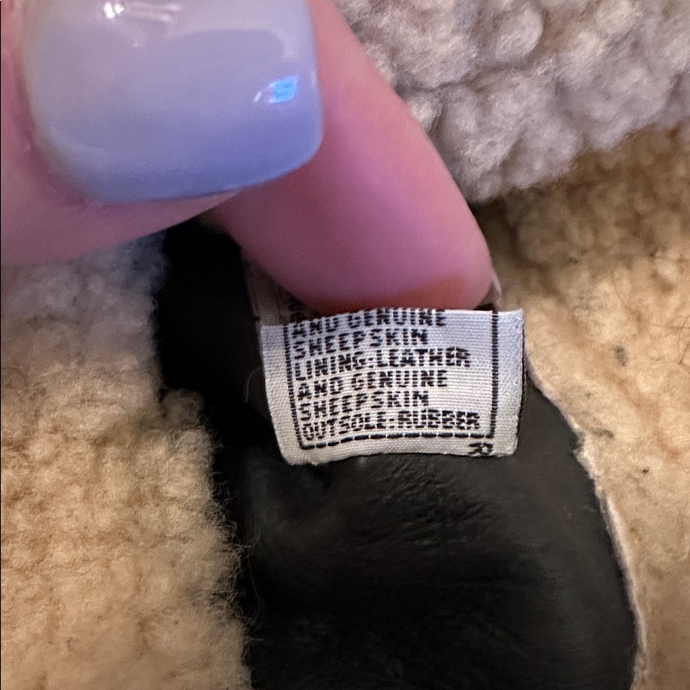 UGG Black Suede with Sheepskin Tall Wedge Boots - Picture 6 of 6